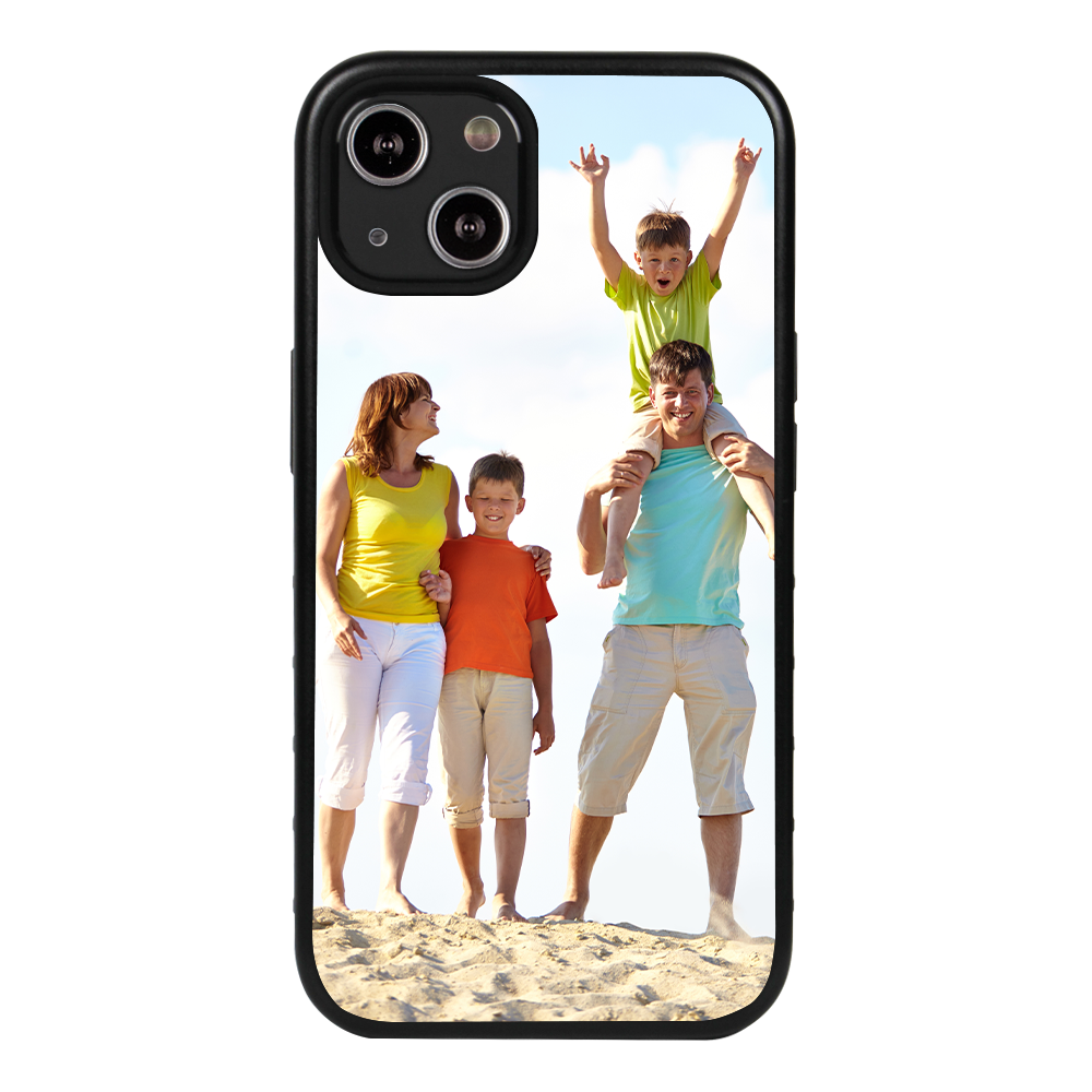 Custom Photo Case for iPhone 13 - Hybrid (Black Case)