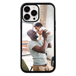 Custom Photo Case for iPhone 13 - Hybrid (Black Case)