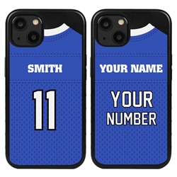 
Personalized Football Jersey Case for iPhone 13 Mini – Hybrid – (Black Case)
