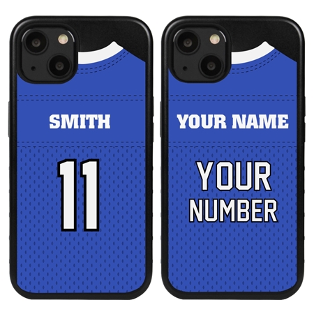 Personalized Football Jersey Case for iPhone 13 Mini – Hybrid – (Black Case)
