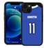 Personalized Football Jersey Case for iPhone 13 Mini (Black Case)
