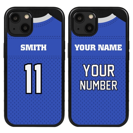 Personalized Football Jersey Case for iPhone 13 (Black Case)
