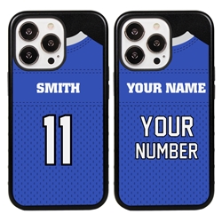 
Personalized Football Jersey Case for iPhone 13 Pro – Hybrid – (Black Case)