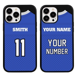 
Personalized Football Jersey Case for iPhone 13 Pro Max – Hybrid – (Black Case)