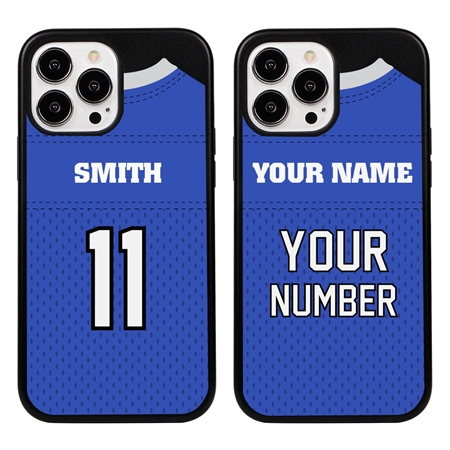 Personalized Football Jersey Case for iPhone 13 Pro Max (Black Case)
