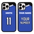 Personalized Football Jersey Case for iPhone 13 Pro Max – Hybrid – (Black Case)
