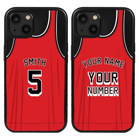 Personalized Basketball Jersey Case for iPhone 13 (Black Case)
