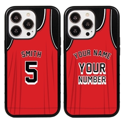
Personalized Basketball Jersey Case for iPhone 13 Pro (Black Case)