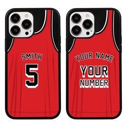 
Personalized Basketball Jersey Case for iPhone 13 Pro Max (Black Case)