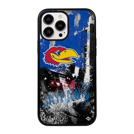 Guard Dog Kansas Jayhawks PD Spirit Hybrid Phone Case for iPhone 13 Pro Max
