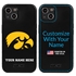 Collegiate Case for iPhone 13 Mini - Iowa Hawkeyes  (Black Case)
