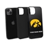 Collegiate Case for iPhone 13 Mini - Iowa Hawkeyes  (Black Case)
