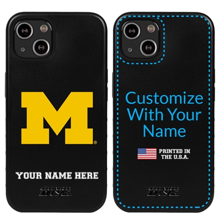 Collegiate  Case for iPhone 13 Mini - Michigan Wolverines  (Black Case)
