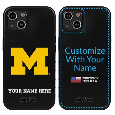 Collegiate  Case for iPhone 13 Mini - Michigan Wolverines  (Black Case)
