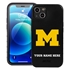 Collegiate  Case for iPhone 13 Mini - Michigan Wolverines  (Black Case)
