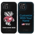 Collegiate  Case for iPhone 13 Mini - Wisconsin Badgers  (Black Case)
