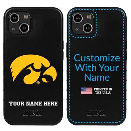 Collegiate  Case for iPhone 13 - Iowa Hawkeyes  (Black Case)
