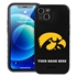 Collegiate  Case for iPhone 13 - Iowa Hawkeyes  (Black Case)
