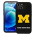 Collegiate  Case for iPhone 13 - Michigan Wolverines  (Black Case)
