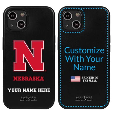 Collegiate  Case for iPhone 13 - Nebraska Cornhuskers  (Black Case)
