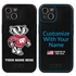 Collegiate  Case for iPhone 13 - Wisconsin Badgers  (Black Case)
