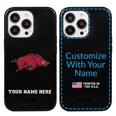 Collegiate  Case for iPhone 13 Pro - Arkansas Razorbacks  (Black Case)
