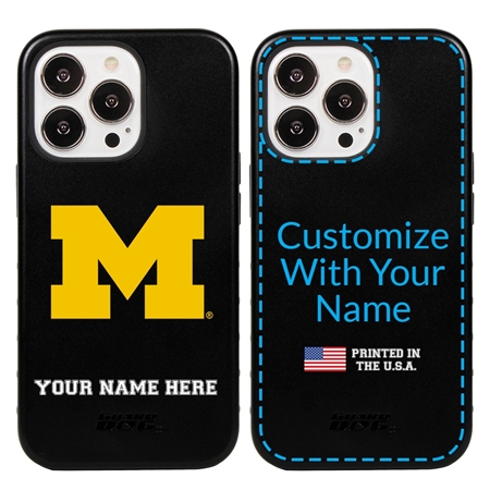 Collegiate  Case for iPhone 13 Pro - Michigan Wolverines  (Black Case)
