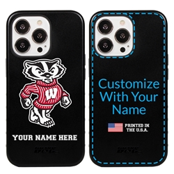 
Collegiate  Case for iPhone 13 Pro - Wisconsin Badgers  (Black Case)