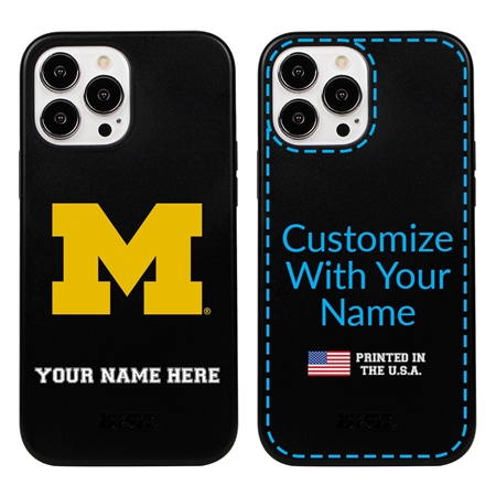 Collegiate  Case for iPhone 13 Pro Max - Michigan Wolverines  (Black Case)
