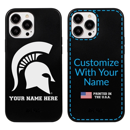 Collegiate  Case for iPhone 13 Pro Max - Michigan State Spartans  (Black Case)
