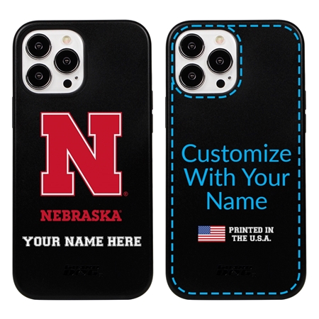 Collegiate  Case for iPhone 13 Pro Max - Nebraska Cornhuskers  (Black Case)
