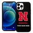 Collegiate  Case for iPhone 13 Pro Max - Nebraska Cornhuskers  (Black Case)
