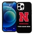 Collegiate  Case for iPhone 13 Pro Max - Nebraska Cornhuskers  (Black Case)
