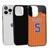 Personalized Pinstripe Baseball Jersey Case for iPhone 13 Pro Max – Hybrid – (Black Case)
