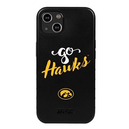 Guard Dog Iowa Hawkeyes - Go Hawks Hybrid Case for iPhone 13 Mini
