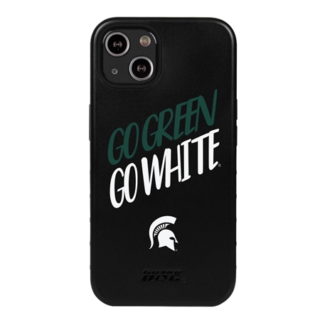 Guard Dog Michigan State Spartans - Go Green Go White Hybrid Case for iPhone 13 Mini

