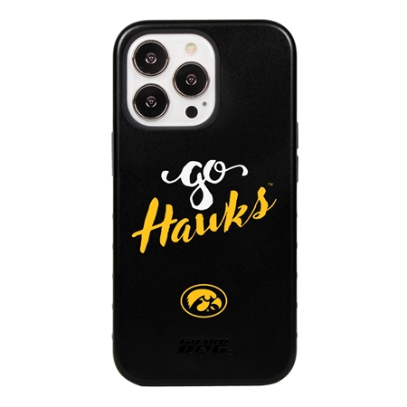 Guard Dog Iowa Hawkeyes - Go Hawks Hybrid Case for iPhone 13 Pro

