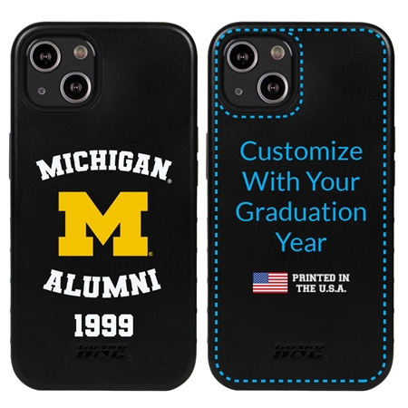 Collegiate Alumni Case for iPhone 13 Mini - Hybrid Michigan Wolverines - Personalized
