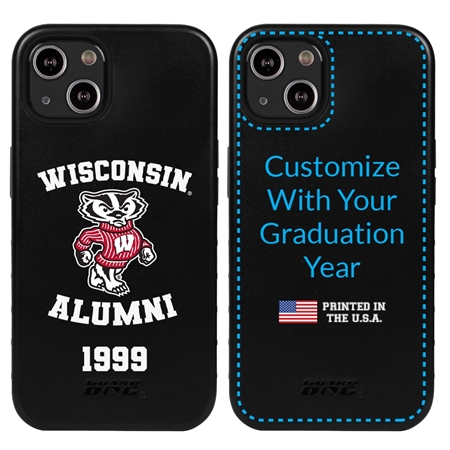 Collegiate Alumni Case for iPhone 13 Mini - Hybrid Wisconsin Badgers - Personalized
