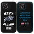 Collegiate Alumni Case for iPhone 13 - Hybrid Navy Midshipmen - Personalized
