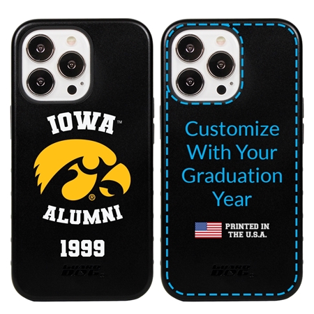 Collegiate Alumni Case for iPhone 13 Pro - Hybrid Iowa Hawkeyes - Personalized
