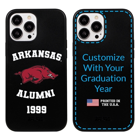Collegiate Alumni Case for iPhone 13 Pro Max - Hybrid Arkansas Razorbacks - Personalized
