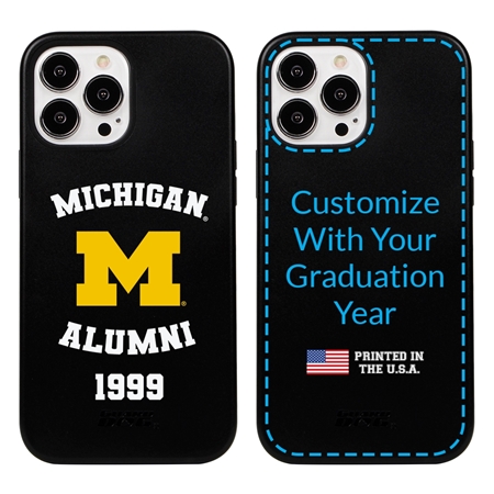 Collegiate Alumni Case for iPhone 13 Pro Max - Hybrid Michigan Wolverines - Personalized
