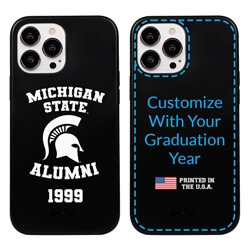 
Collegiate Alumni Case for iPhone 13 Pro Max - Hybrid Michigan State Spartans - Personalized