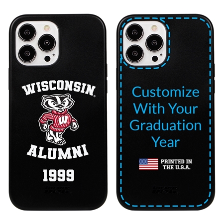 Collegiate Alumni Case for iPhone 13 Pro Max - Hybrid Wisconsin Badgers - Personalized
