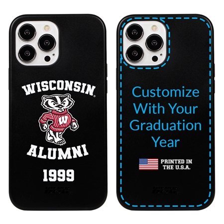 Collegiate Alumni Case for iPhone 13 Pro Max - Hybrid Wisconsin Badgers - Personalized
