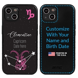 
Zodiac Astrology Case for iPhone 13 Mini - Hybrid - Capricorn - Personalized