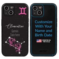 
Zodiac Astrology Case for iPhone 13 Mini - Hybrid - Gemini - Personalized