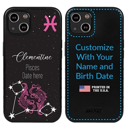 
Zodiac Astrology Case for iPhone 13 Mini - Hybrid - Pisces - Personalized