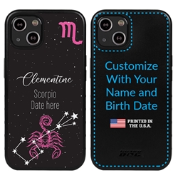 
Zodiac Astrology Case for iPhone 13 Mini - Hybrid - Scorpio - Personalized